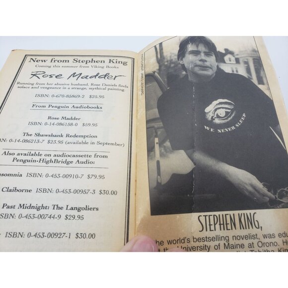 Stephen King Insomnia 1994 Paperback Book - Picture 11 of 12